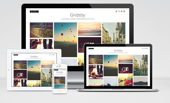 Gridsby : Pinterest Style Gallery WordPress Theme