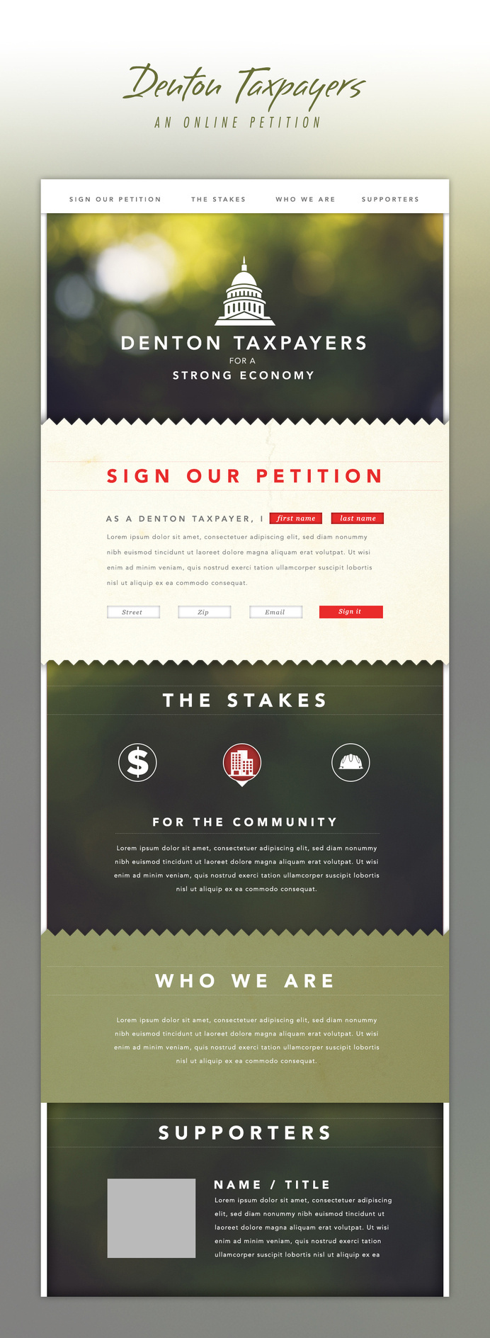 Alex Jefferson #petition #design #web #layout