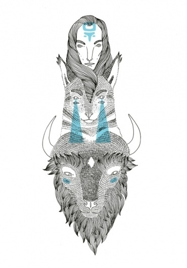 Indians : Orkacollective #ooli #indians #illustrations #orka