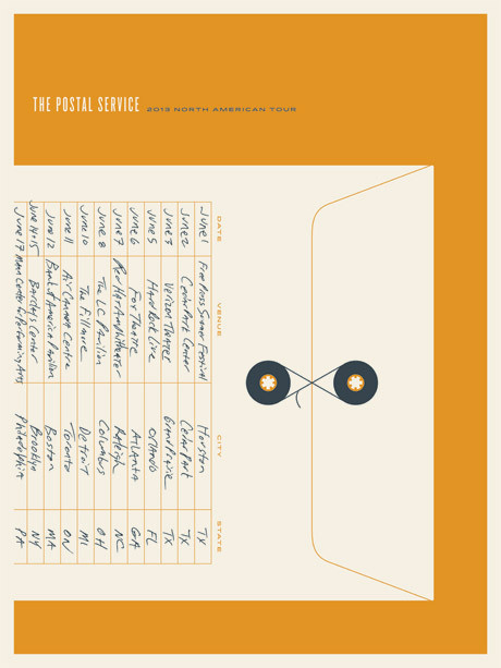 JasonMunn_ThePostalService_02 #small #gig #print #screen #stakes #poster