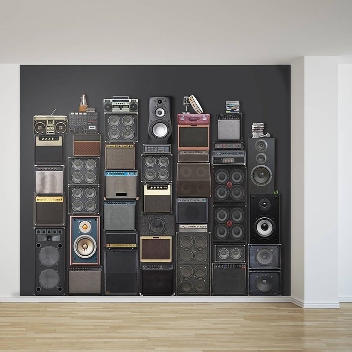 Music Speaker Stack Wallpaper #tech #flow #gadget #gift #ideas #cool