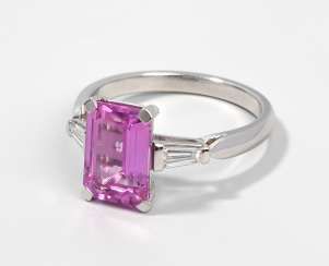 Saphir-Diamant-Ring