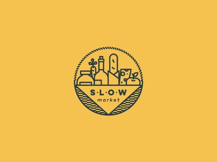 logo, slow market