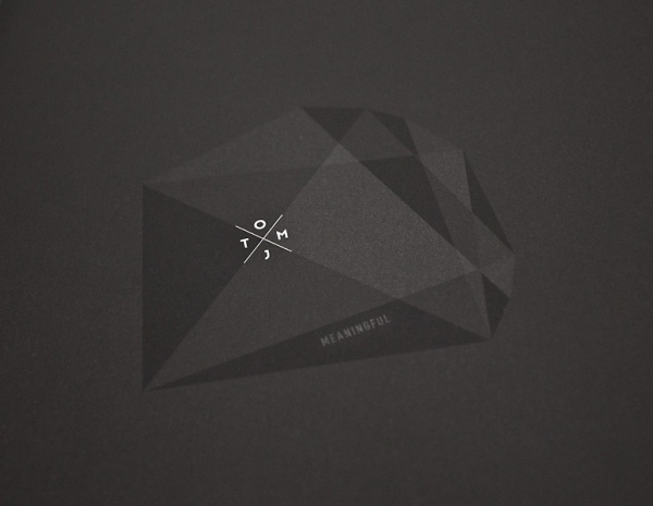 FPO: TOMJ Stationery #stationary #print #black #geometric #logo #letterhead