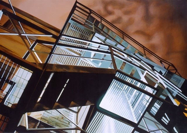 Realistic Urban Paintings by Graeme Berglund – Fubiz™ #urban #realistic #city #painting #art