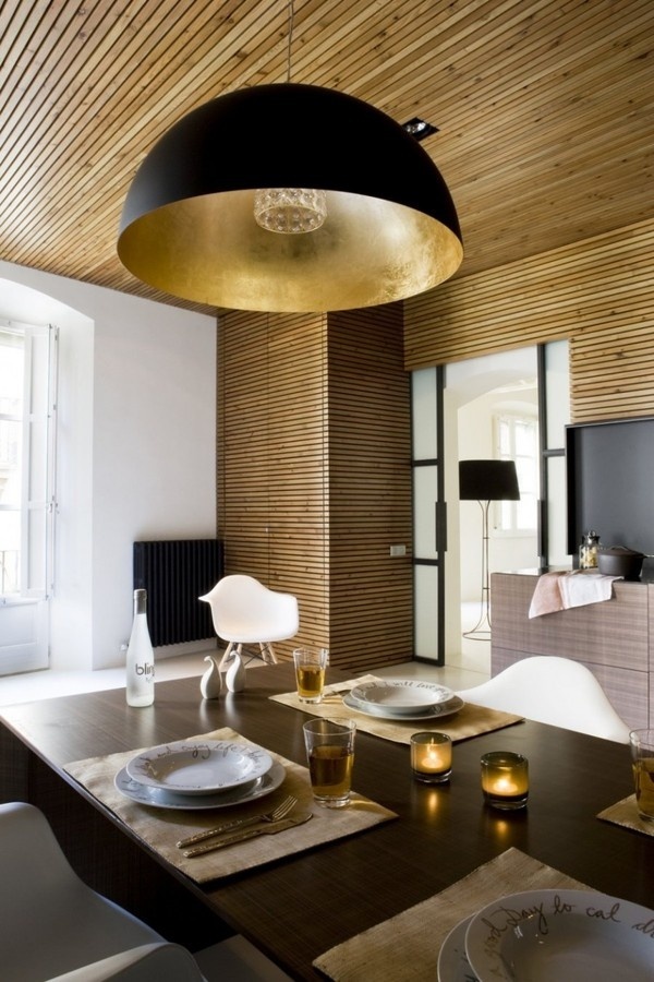 Best Cozy Apartment Interior with Golden Touches Interior Photos #interior #design #decor #home #furniture #architecure