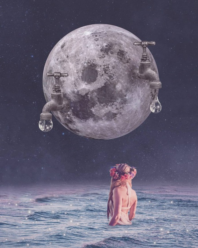 Digital Photo Collages of Dreamlike Scenes by Kamila Lenarcik