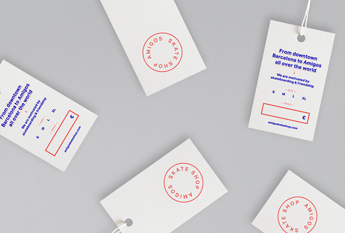 Amigos Skate Shop by Jorge León #graphic design #print #labels