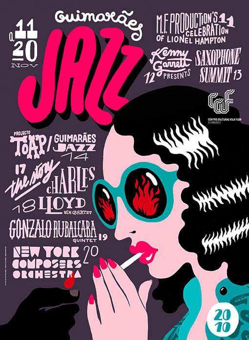 2010jazzposters_01 #illustration #lettering #vector
