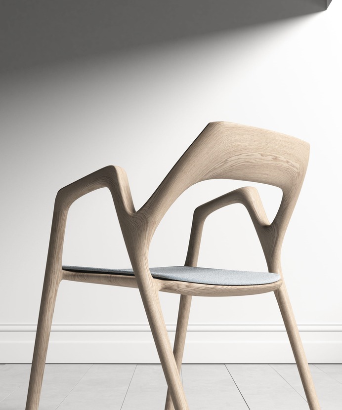 The Ging chair design is inspired by a slingshot — minimalgoods