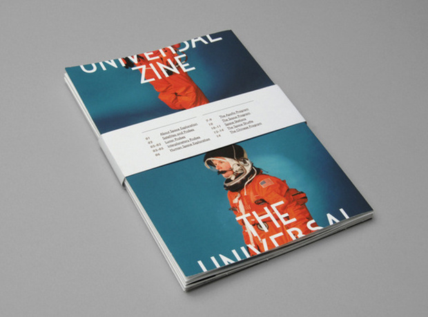 The Universal Zine #zine #nasa #publication #space #grid #layout #editorial #magazine #typography