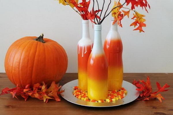Homemade Wine Bottle Crafts #diy #craft #wine #bottle