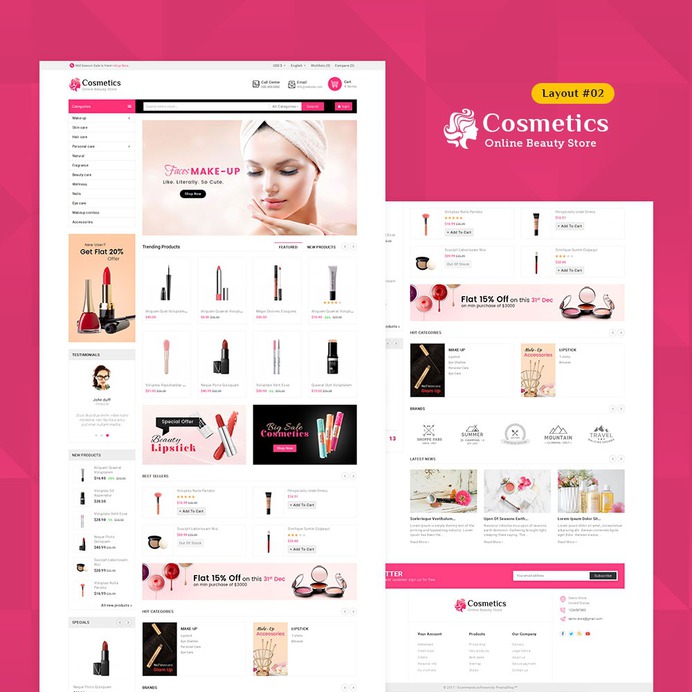 #MegaStore #Cosmetics - #MultiPurpose - #Prestashop #Responsive #Theme | #TemplateTrip #eCommerce #Website #Design #Template