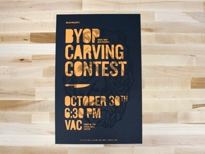 Byop #halloween #invitation #print #design #graphic #illustration #typography