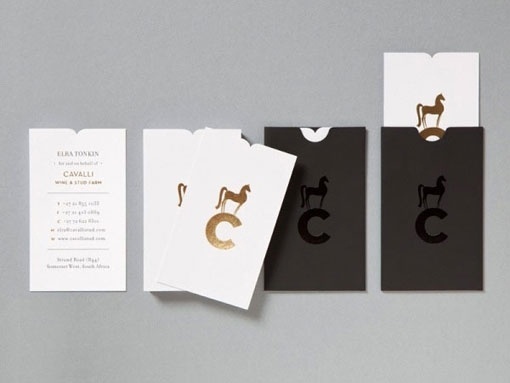 Design Work Life » Studio Botes: Cavalli Identity and Collateral #business #varnish #icon #card #identity #foil
