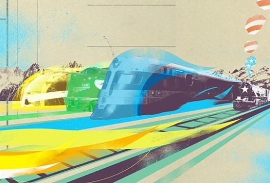 Changethethought™ - Part 2 #trains #illustration #collage #art