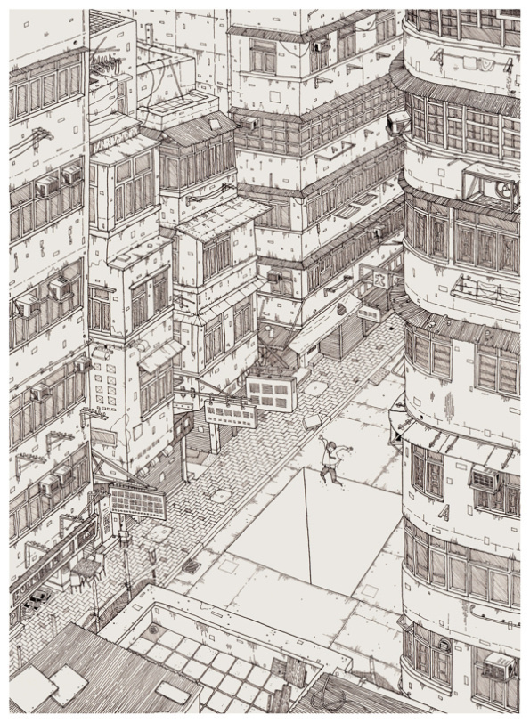 brainrental #city #illustration #line #detail