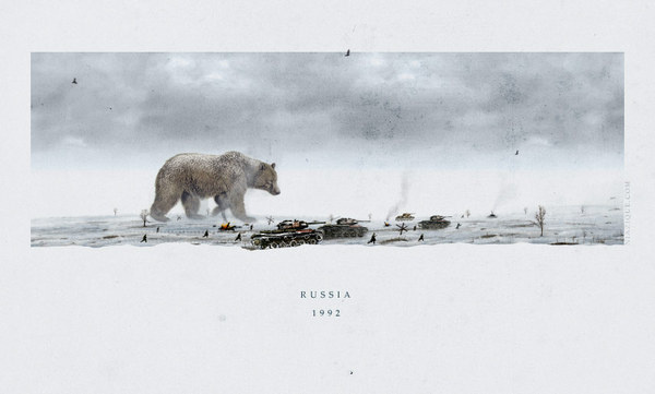 Russia 1992 #1992 #war #cold #russia #bear