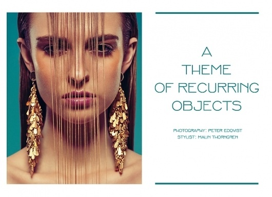 A theme of recurring objects | Volt Café | by Volt Magazine #graphic design #art #typography #layout #fashion #photography #beauty #jewelle