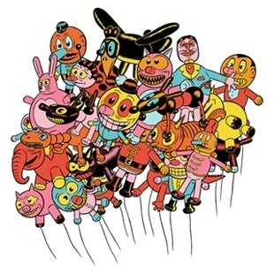 Kristian Hammerstad Illustrator #illustration #ballons #aol #animals