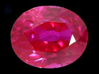 Rubin: nat&uuml;rlicher Rubin von 2,38ct, gekauft in Sri Lanka (Ceylon) 1996, mit gemm. Gutachten, demnach eine Ausnahmequalit&auml;t!