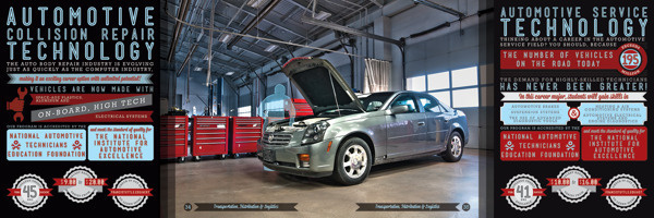 Francis Tuttle High School View Book, 2012-2013 #francis #damage #school #auto #typographic #car #chrysler #type #oklahoma #technology #work #center #photo #city #sedan #training #photography #education #typography #career #tuttle #automotive #silver