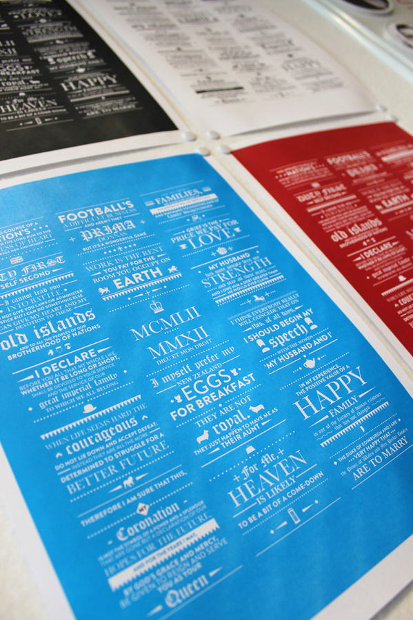 The Queen's Speech Poster #print #speech #type #queen #typography