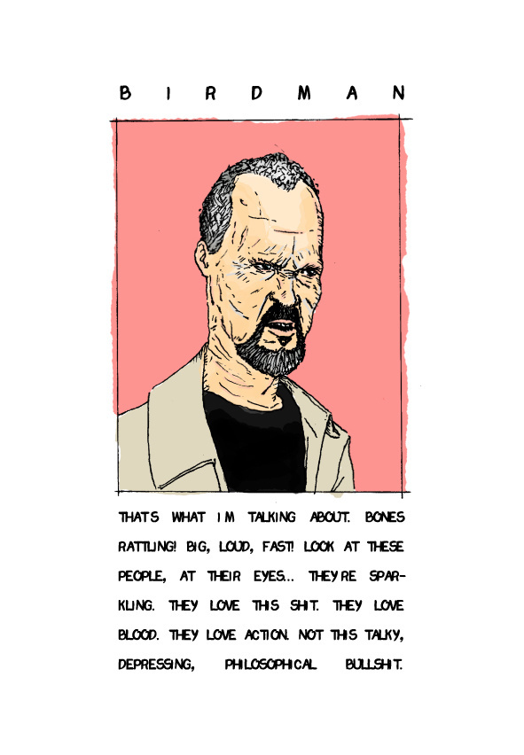 Birdman #illustration #movie #birdman #film #hollywood #oscars