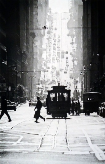 Piccsy :: Fred Lyon/Cable Car Line, San Francisco, 1946 #rail