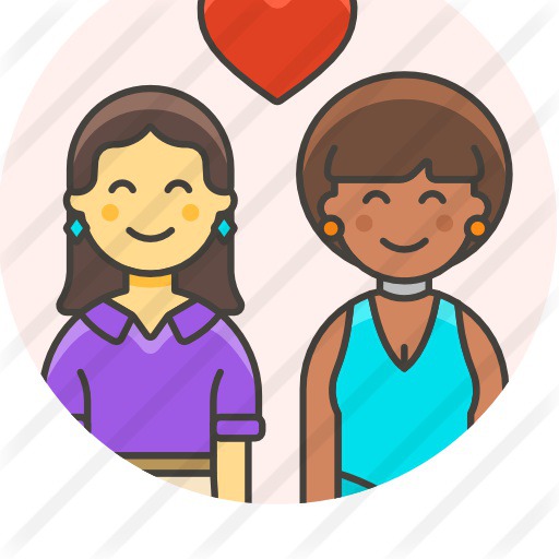 See more icon inspiration related to love and romance, lesbian, familiar, girlfriends, homosexual, couple, family, women and people on Flaticon.