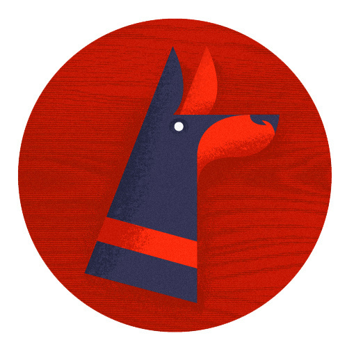Doberman Doodle #illustration #doberman #texture #dog