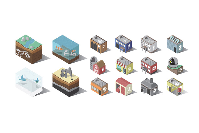 icons #icon #set #isometric #flat
