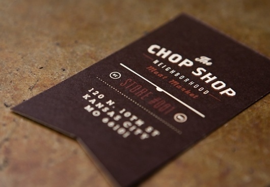 Chop Shop #business card