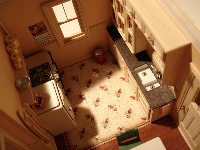 Bunglow - Kitchen | Flickr - Photo Sharing! #interior #miniature #diorama #art