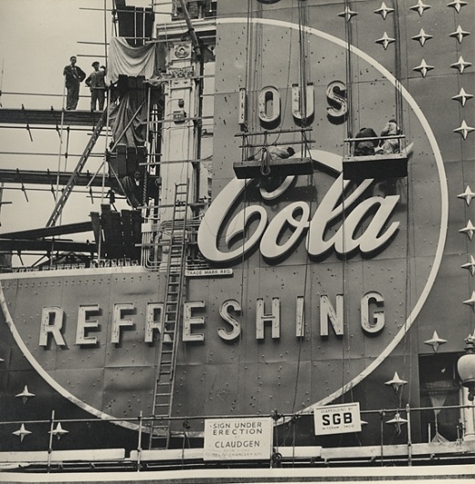 Creative Review - The making of a Coca-Cola neon sign, 1954 #coca #logo #cola