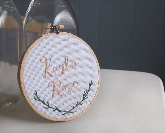 Cross Stitch Typography #cross #craft #drawn #hand #stitch #typography