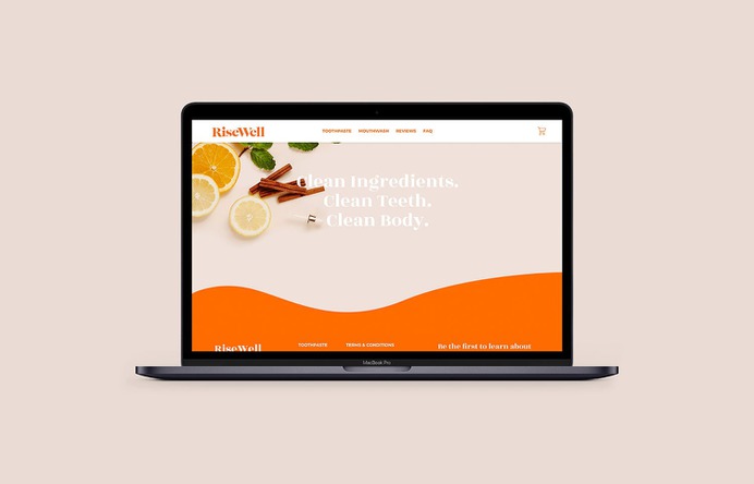 RiseWell - Mindsparkle Mag Ash Co. Studio designed Risewell – a natural toothpaste that's backed by real science. #logo #packaging #identity #branding #design #color #photography #graphic #design #gallery #blog #project #mindsparkle #mag #beautiful #portfolio #designer