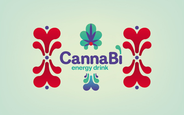 Canna Bì Energy Drink on Behance #pattern #packaging #drink #graphic #colours #energy