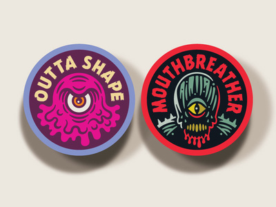 Campy Creatures Blob & Demogorgon Stickers