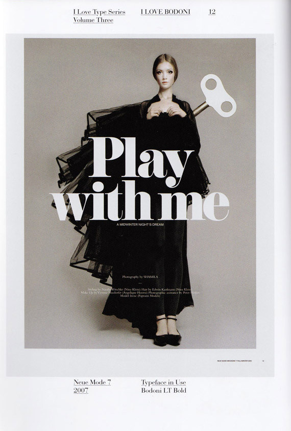 magazine typofiles typography #cover #bodoni #poster #typography