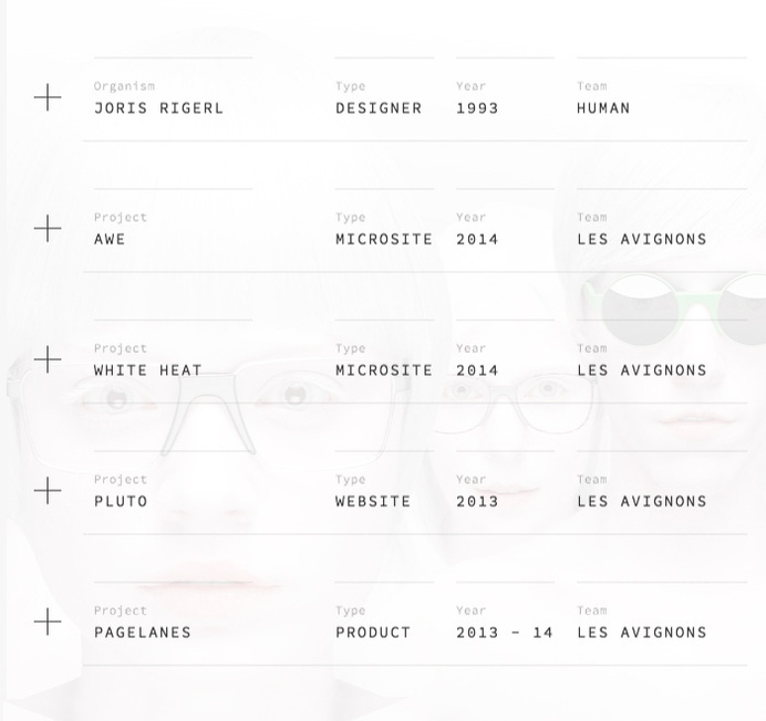 Joris Rigerl - Site of the Day November 09 2014 #ux #interface #ui