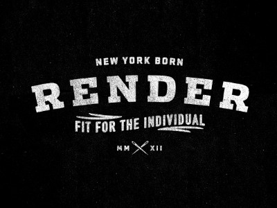 Dribbble - Render by Chad Michael Smith #lettering #branding #smith #chad #drawn #identity #logo #hand #michael