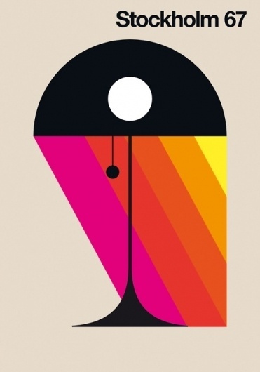 Ju est fou - Illustration byÂ Bo Lundberg.Â #design #graphic #colour