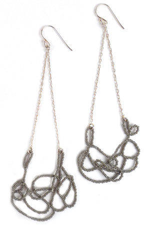 Dove Grey Cloud Earrings #earrings #jewelry