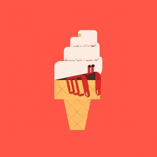 Art Forms In Nature - @poduski #icecream #illustration #vector #crab