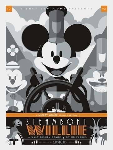 Steamboat Willie by Tom Whalen | Reelizer #poster