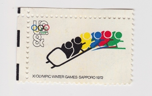 XI Olympic Winter Games / 1972 #olympic #stamp #pattern #print #1972 #sport #games #winter