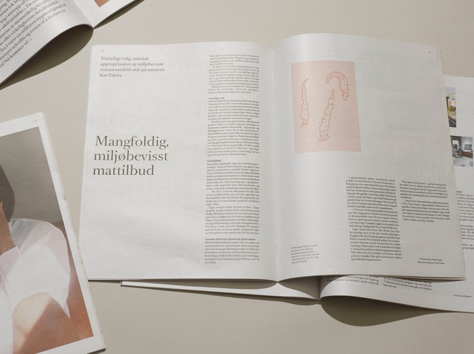 Paleet Magazine - Mindsparkle Mag Paleet , designed by Vetle Majgren Uthaug & Hanne Årsnes from Geelmuyden Kiese, is Oslo's unique destination for fashion, food and lifestyle with nearly 40 fashion concepts, restaurants, and specialty stores. #logo #packaging #identity #branding #design #color #photography #graphic #design #gallery #blog #project #mindsparkle #mag #beautiful #portfolio #designer