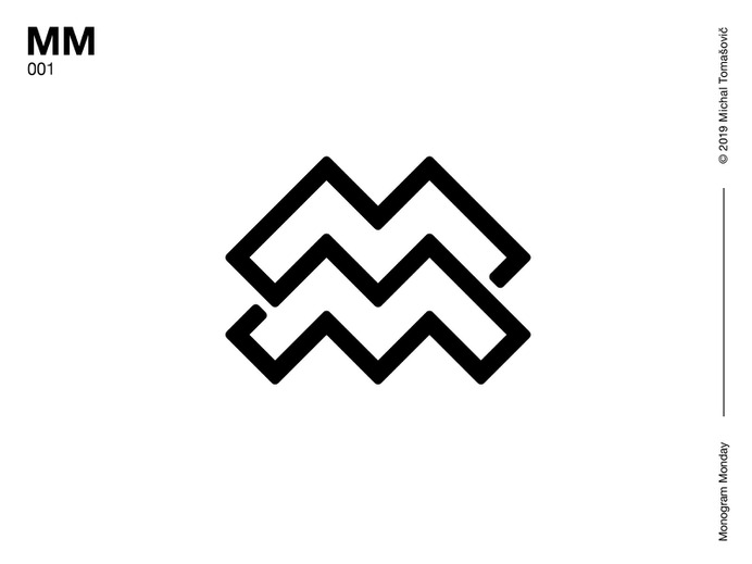 MM Monogram by Michal Tomašovič #monogram #logo #lettermark #design