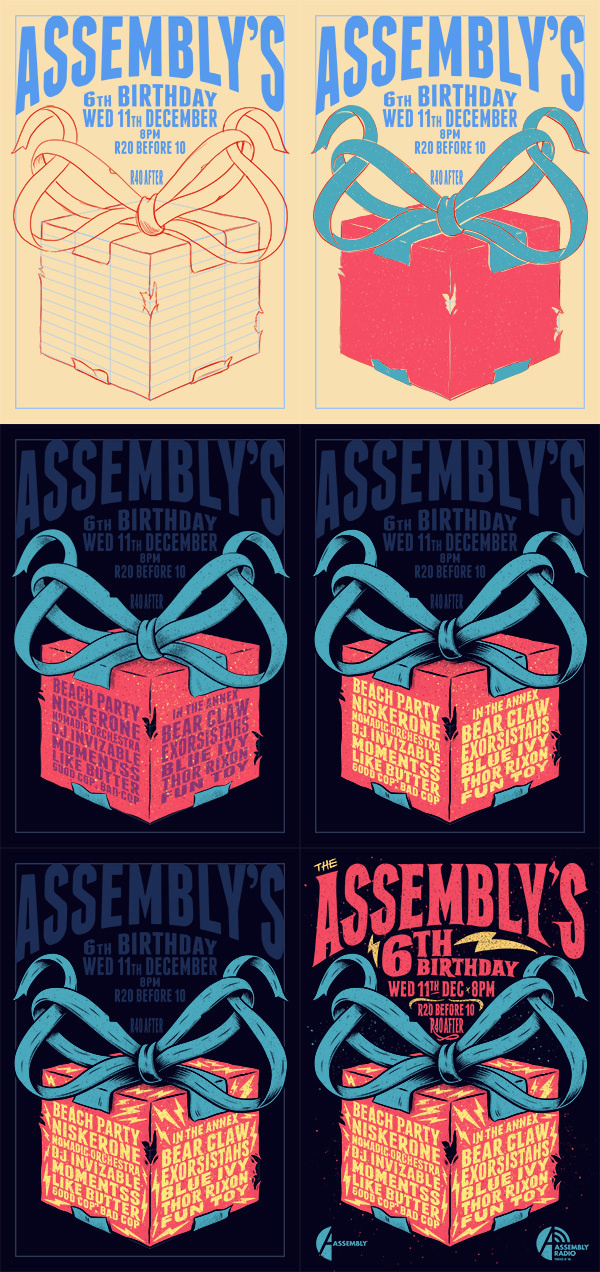 The Assembly's 6th Birthday Party #illustration #poster